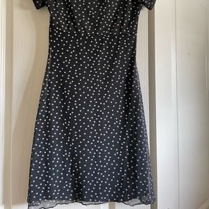 Black and white polka dot dress size 0